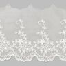Tule de renda Flor (120 mm) – branco,  thumbnail number 1