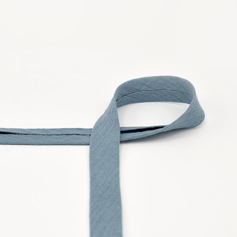 Fita de viés Musselina [20 mm] – jeans azul claro,  image number 1