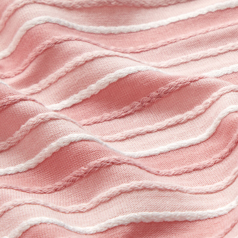 Malha fina Fita de cordão – rosa/branco,  image number 2