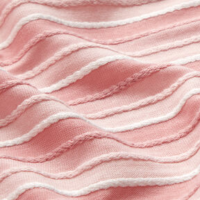 Malha fina Fita de cordão – rosa/branco, 