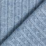 Tecido de malha Ajour Riscas brilhantes requintadas – azul claro,  thumbnail number 4