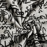 Tecido polar alpino Graffiti Melange – cinzento-prateado,  thumbnail number 3