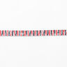 Fita de malha  Melange Riscas [13 mm] – vermelho/preto,  thumbnail number 2