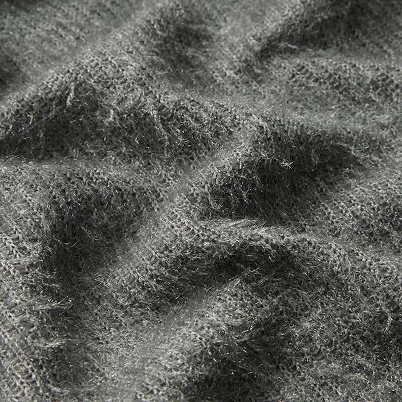 Tecido de malha felpudo – prata antiga,  image number 2