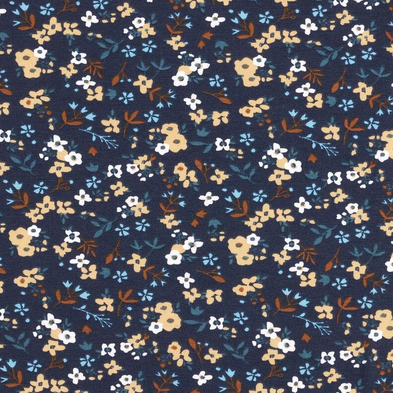 Jersey de algod&atilde;o Millefleurs &ndash; azul-noite,  image number 1