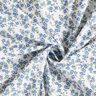 Popelina de algodão Mar de florzinhas – azul ganga/branco,  thumbnail number 3