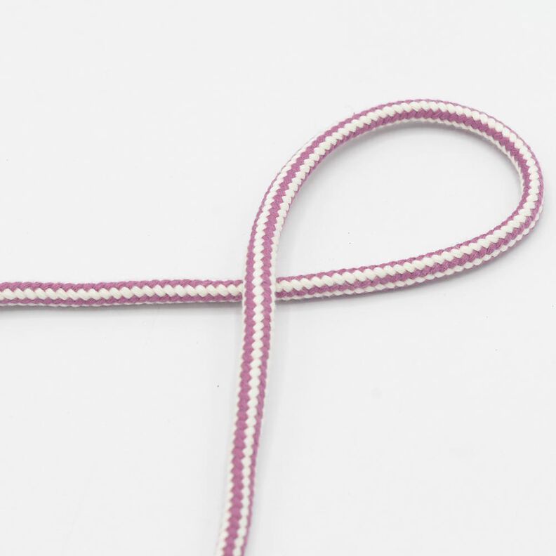 Cordão de algodão 2 cores [Ø 8 mm] – rosa-velho escuro,  image number 1