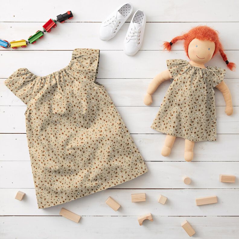 Jersey de algod&atilde;o Millefleur &ndash; cor de areia,  image number 6