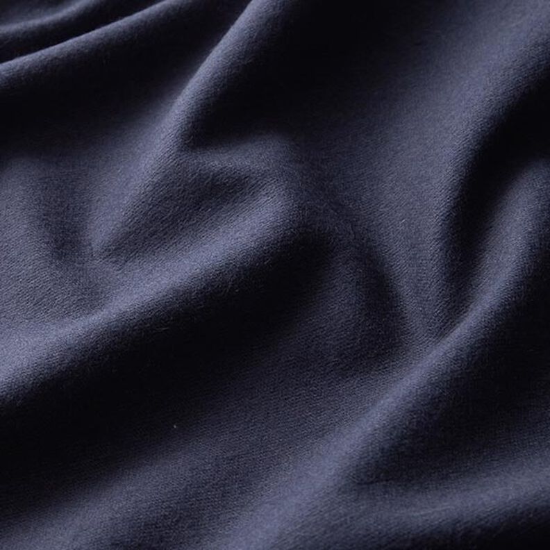 Flanela de algodão Liso – azul-noite,  image number 3