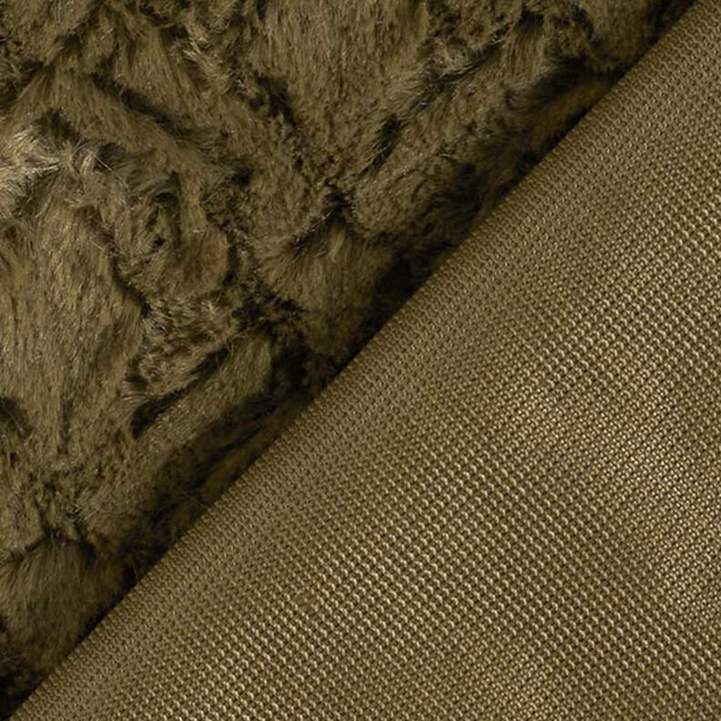 Pelo artificial Padrão losangos – caqui,  image number 4