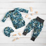Jersey de algodão Folhas de eucalipto Impressão Digital – azul petróleo,  thumbnail number 6