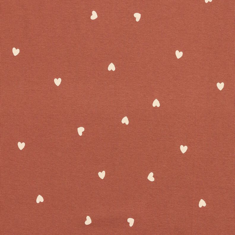 Jersey canelado Corações – vermelho,  image number 1