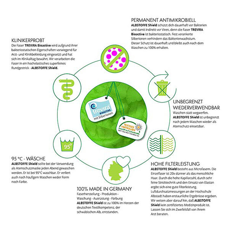 SHIELD PRO Jersey Antimicrobiano Knit – azul real/vermelho | Albstoffe,  image number 7