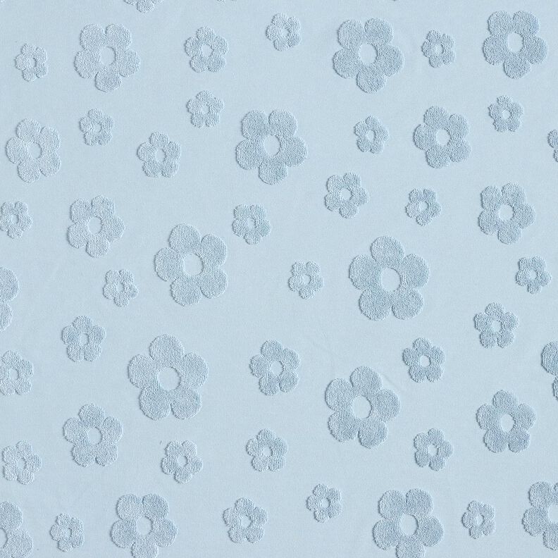 Tecido turco Jersey Flores – azul prateado,  image number 1