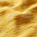 GOTS Musselina/ Tecido plissado duplo Plantas | Tula – amarelo-caril, 
