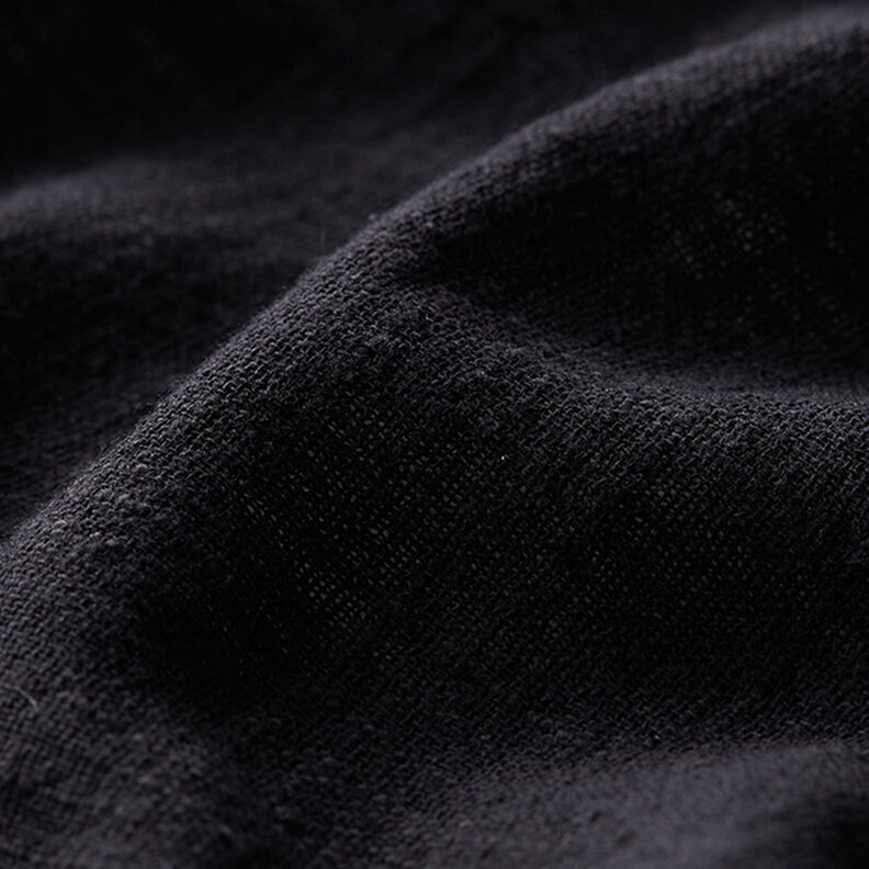 Tecido de algodão Aparência de linho – preto,  image number 2