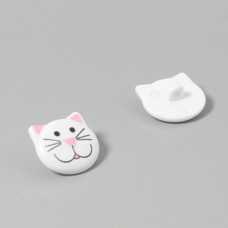 Botão de plástico, cabeça de gato 1,  image number 2