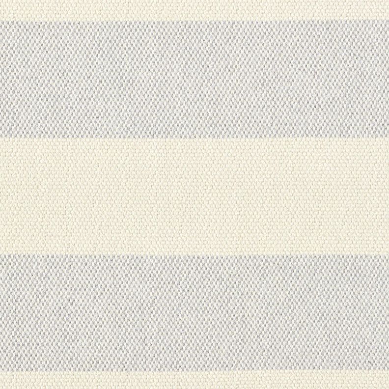 Tecido para decora&ccedil;&atilde;o Panam&aacute; Riscas largas &ndash; cinzento-prateado/bege claro,  image number 1