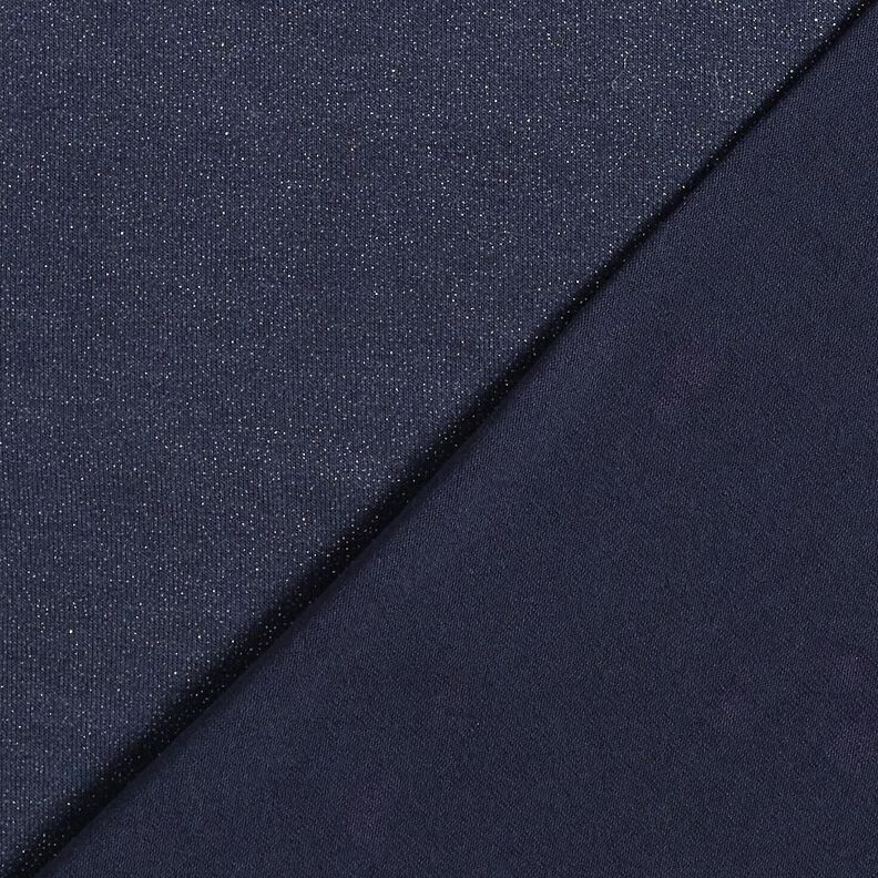 Jersey de viscose Brilho – azul-noite,  image number 3