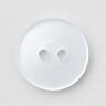 Botão de 2 furos brilhante [Ø 15 mm] – branco,  thumbnail number 1