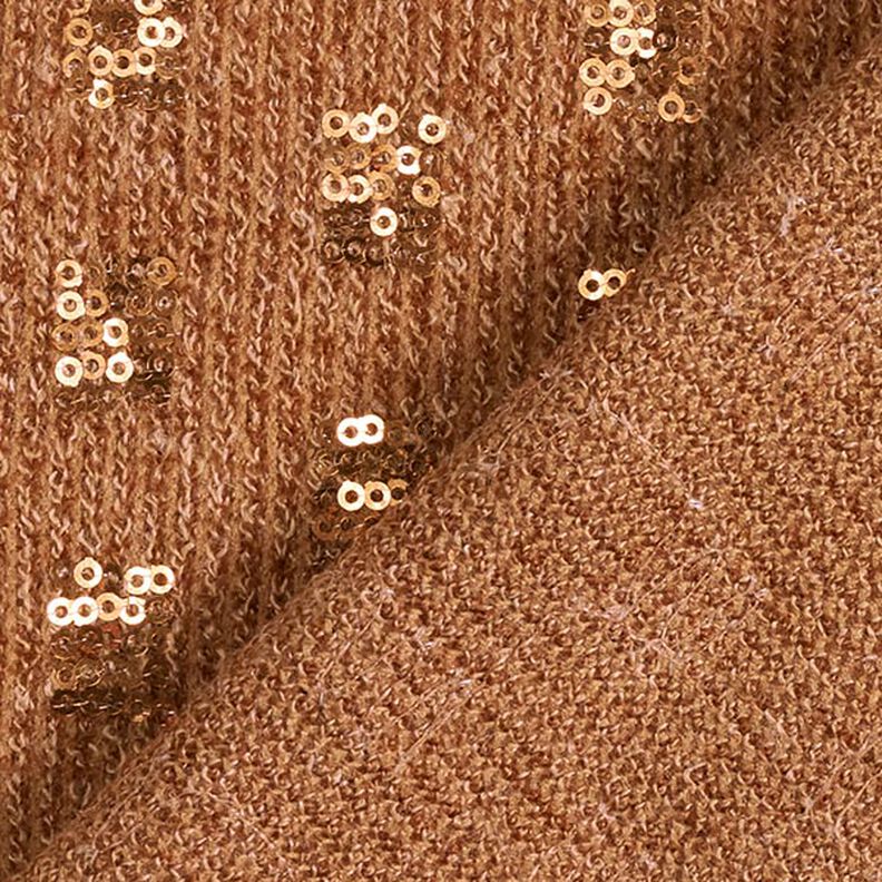 Tecido de malha Lantejoulas brilhantes Quadrados &ndash; cor de caramelo,  image number 4