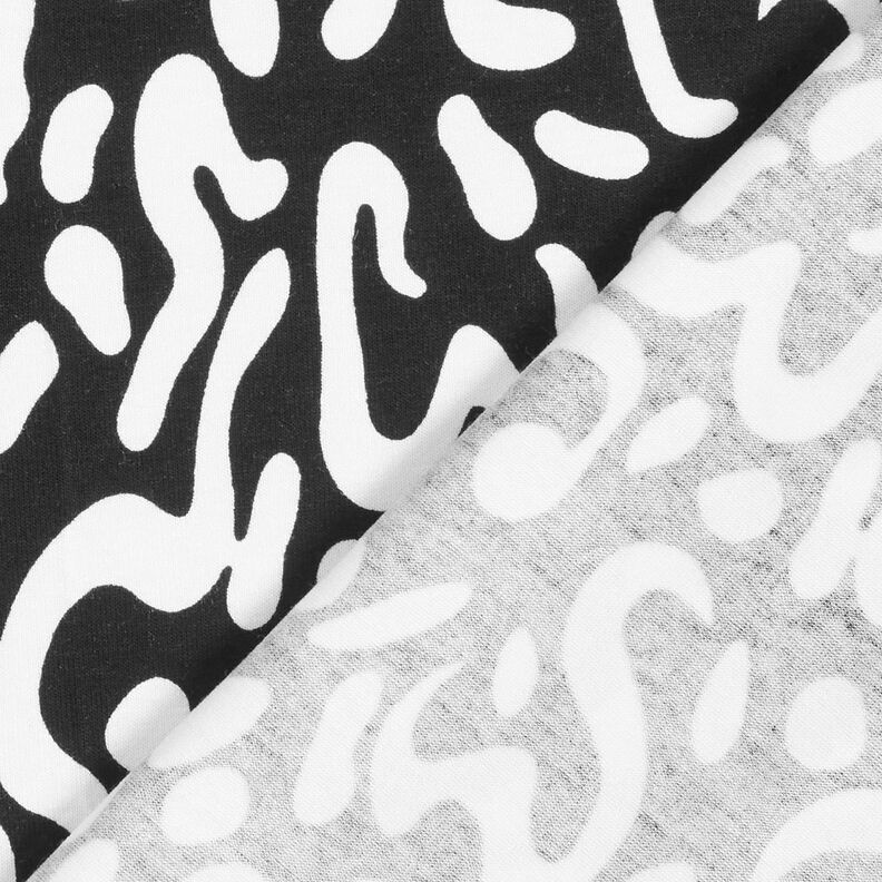 Jersey de viscose Padrão Leo abstrato – preto/branco,  image number 5