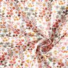 Tecido de algodão Cretone Flores delicadas – laranja/branco,  thumbnail number 3