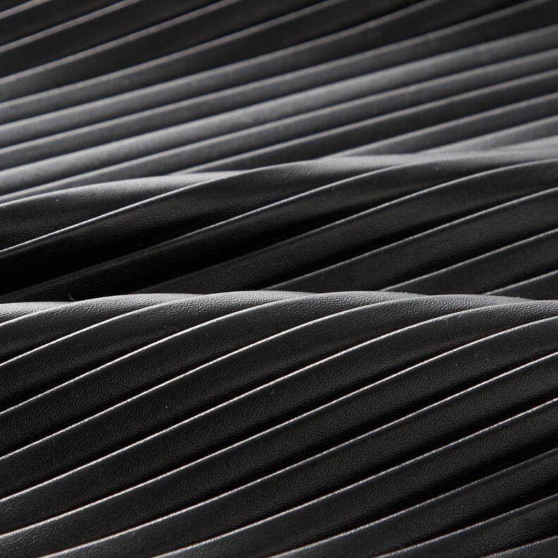 Pele sintética Plissado – preto,  image number 2