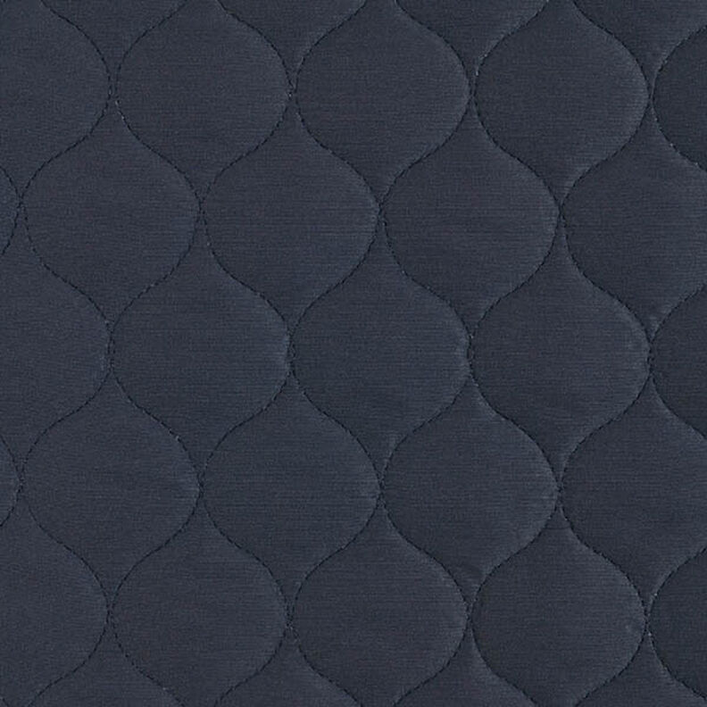 Tecido acolchoado Padrão circular – azul-marinho,  image number 1