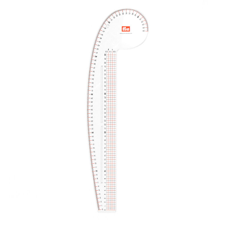 Régua de curvas 40 x 65 cm – transparente | Prym,  image number 1
