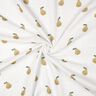 Musselina/ Tecido plissado duplo Pera Impressão Digital | Poppy Fabrics – branco/amarelo-azeitona,  thumbnail number 3
