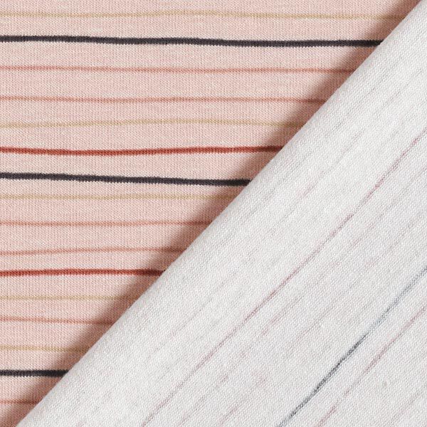Jersey de algodão Riscas irregulares  – rosa,  image number 4