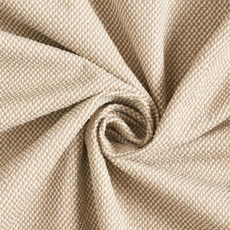 Tecido para estofos Melange macio – bege escuro,  image number 1