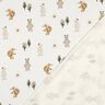 Jersey de algodão Animais na floresta Impressão Digital | Poppy Fabrics – marfim/anémona,  thumbnail number 4