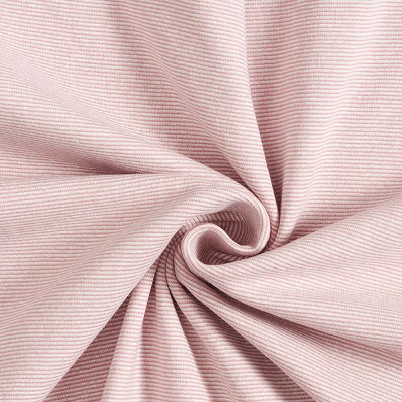 Bordas Tecido tubular Anéis estreitos – rosa embaçado/branco sujo,  image number 1