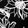 Mix de linho e viscose Girassóis abstratos – preto/branco,  thumbnail number 5