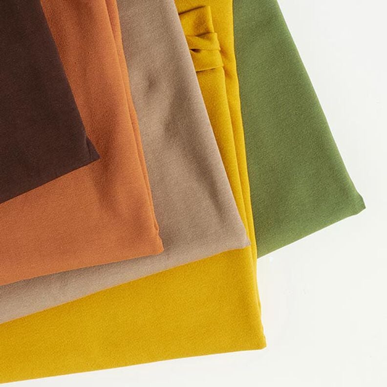 Jersey de algod&atilde;o m&eacute;dio liso &ndash; taupe | Retalho 60cm,  image number 5