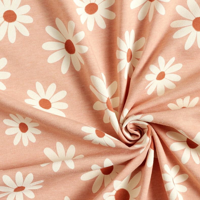 Mistura de algodão Jersey Florzinhas – rosa-velho claro,  image number 3