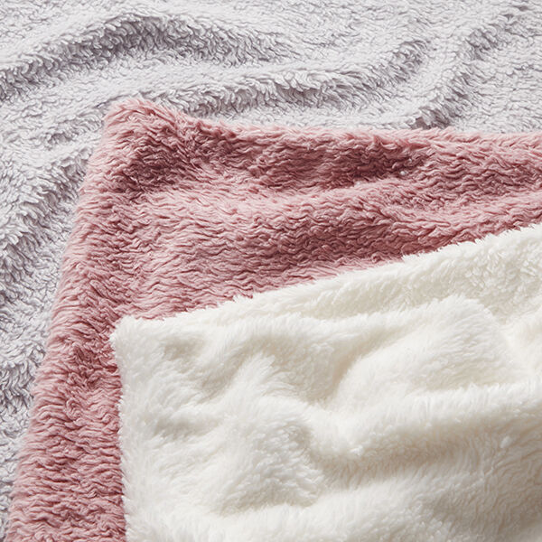 Sherpa de algodão lisa – rosa embaçado,  image number 5