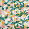 Tecido para decoração Sarja de algodão Esboços de folhas – rosa/verde escuro,  thumbnail number 1