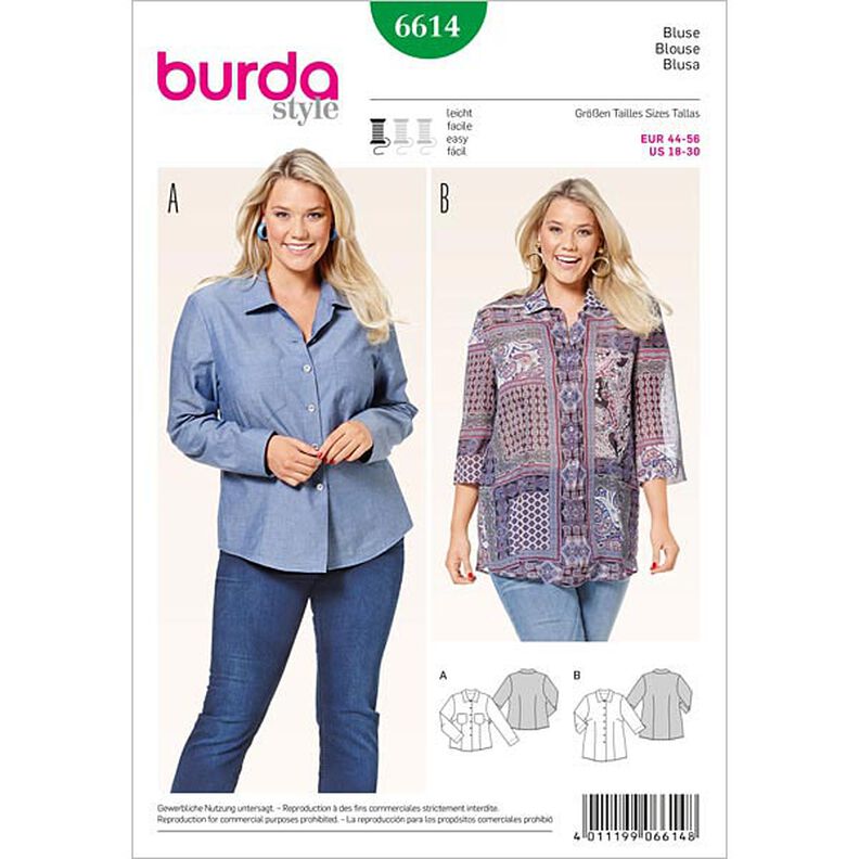 Blusa , Burda 6614,  image number 1