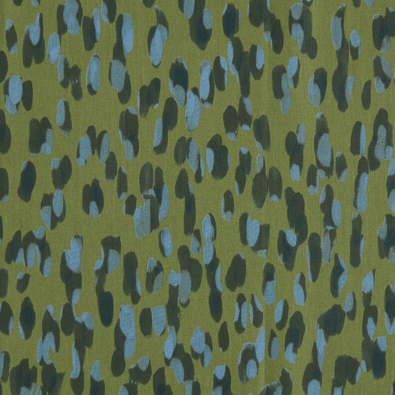 Tecido para exteriores Lona Bolinhas grandes – verde-pinheiro/azul,  image number 1