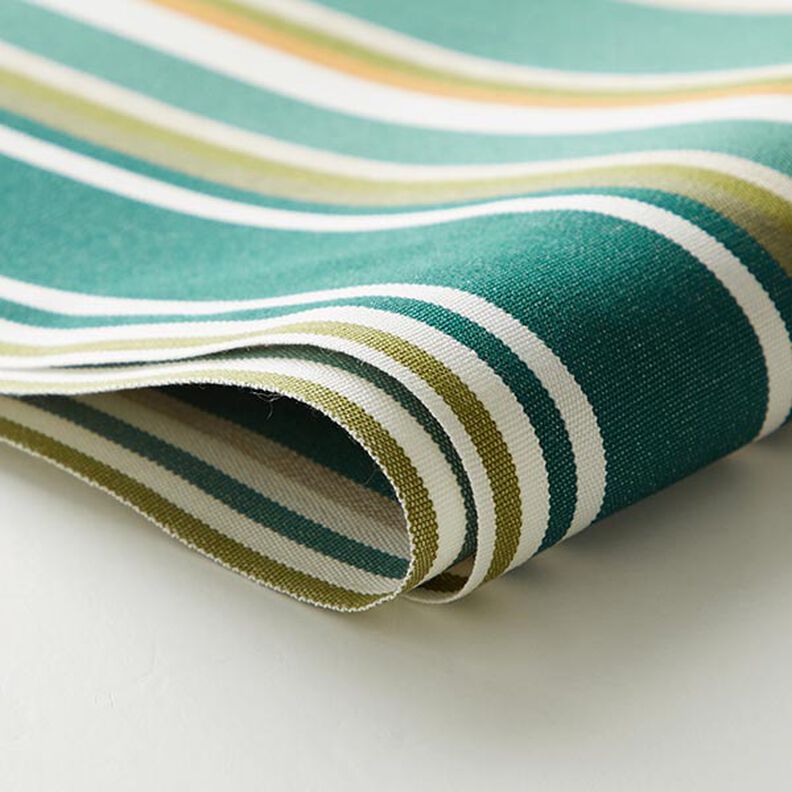 Tecido para toldos Riscas mistas – verde pinheiro/branco sujo,  image number 6