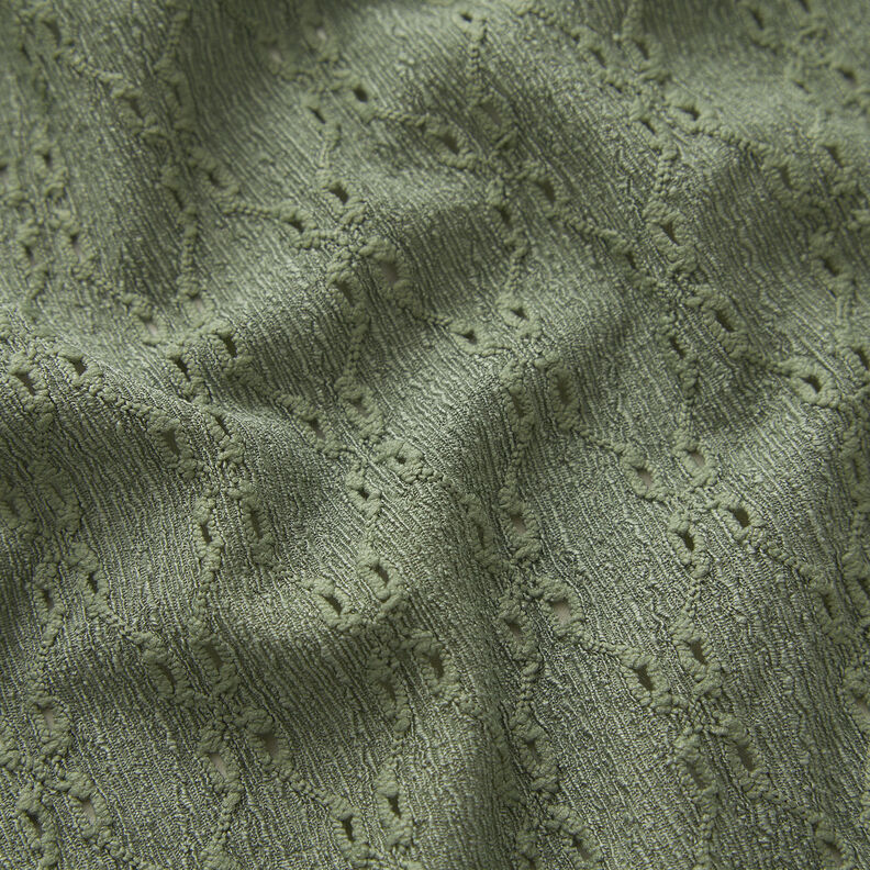 Jersey enrugado Bordado inglês – verde amarelado,  image number 2