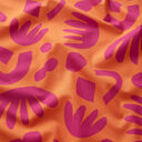 Popelina de algodão Quebra-cabeças | Nerida Hansen – laranja-pêssego/púrpura, 