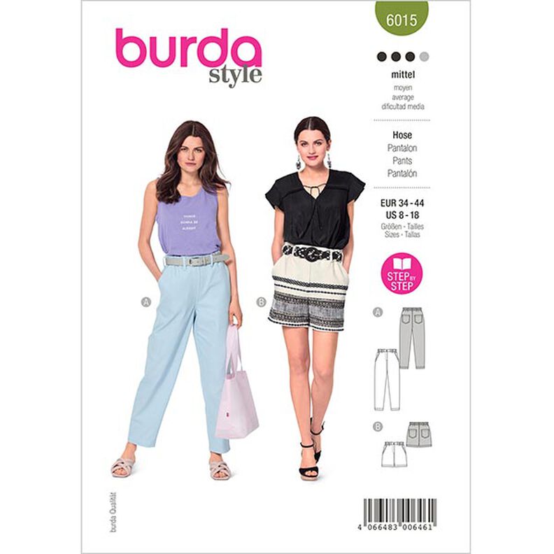 Spodnie,Burda 6015 | 34 - 44,  image number 1