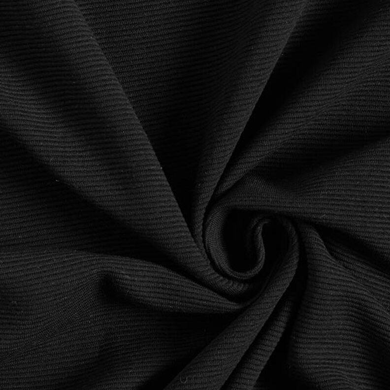 Jersey canelada Otomana lisa – preto,  image number 1