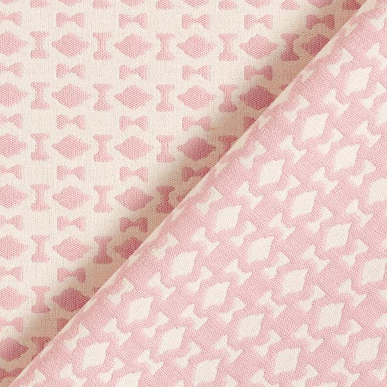 Padrão de losangos em jacquard – rosa/branco sujo,  image number 4