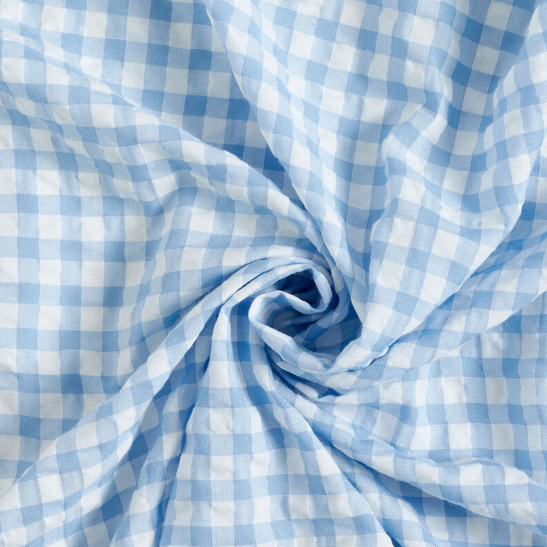 Anarruga Xadrez Vichy grande – branco/azul claro,  image number 3