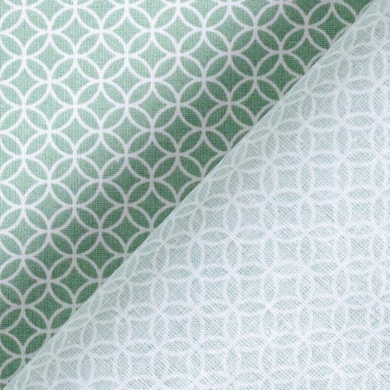 Tecido de algodão Cretone Motivo de azulejo pequeno – verde claro,  image number 4